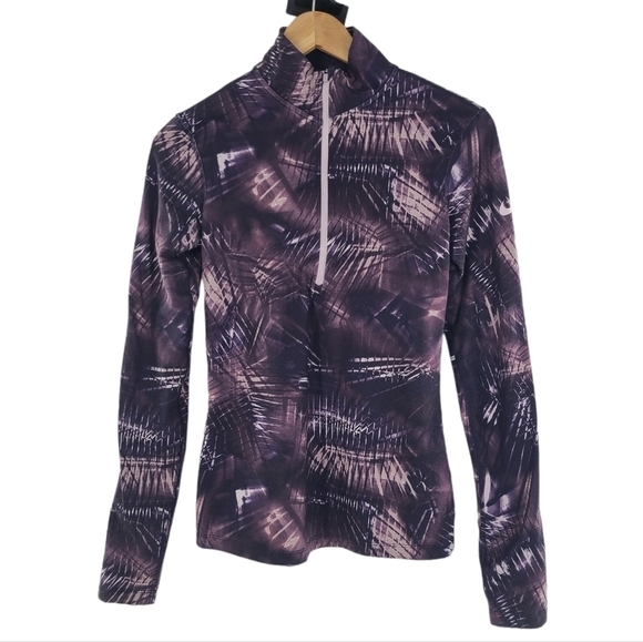 Nike Jacket Size Small Purple Pullover 1/4 Zip Dri Fit Casual Active - Picture 1 of 4